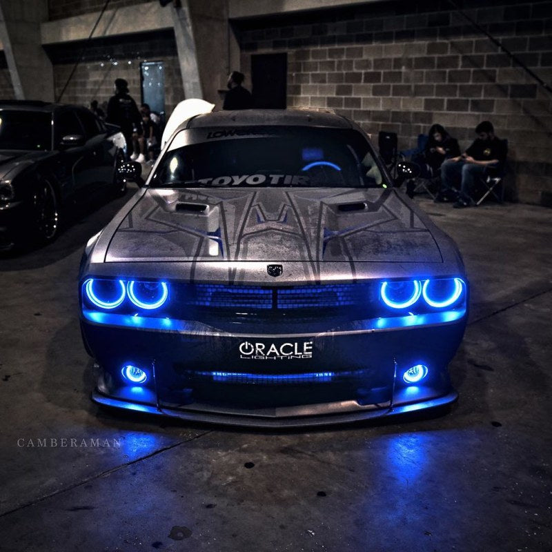 Oracle 08-14 Dodge Challenger Dynamic Surface Mount Headlight Halo Kit - - Dynamic