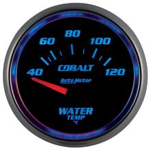 Load image into Gallery viewer, Autometer Cobalt 52mm Short Sweep Electronic 40-120 Deg C Water Temperature Gauge
