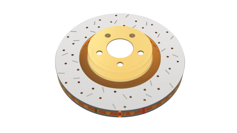 DBA 05 Pontiac GTO Front Slotted & Drilled 4000 Series Rotor