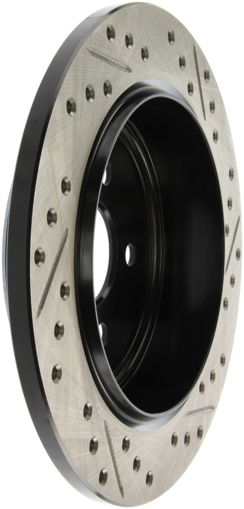 StopTech 03-09 Chrysler PT Cruiser Tur / 03-05 Dodge Neon SRT-4 Rear Right Slotted & Drilled Rotor