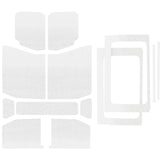 DEI 18-23 Jeep Wrangler JL 4-Door Boom Mat Complete Headliner Kit - 13 Piece - White