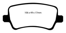 Load image into Gallery viewer, EBC 13-15 Land Rover LR2 2.0 Turbo Ultimax2 Rear Brake Pads