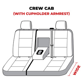Covercraft 07-13 GMC Sierra/Silverado Polycotton SeatSaver Custom Second Row Seat Covers - Charcoal