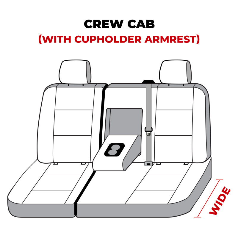 Covercraft 07-13 GMC Sierra/Silverado Polycotton SeatSaver Custom Second Row Seat Covers - Grey