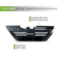 Load image into Gallery viewer, DV8 Offroad 20-22 Jeep Wrangler JL (3.0L Diesel) Rear Diff Skid Plate for Dana 44