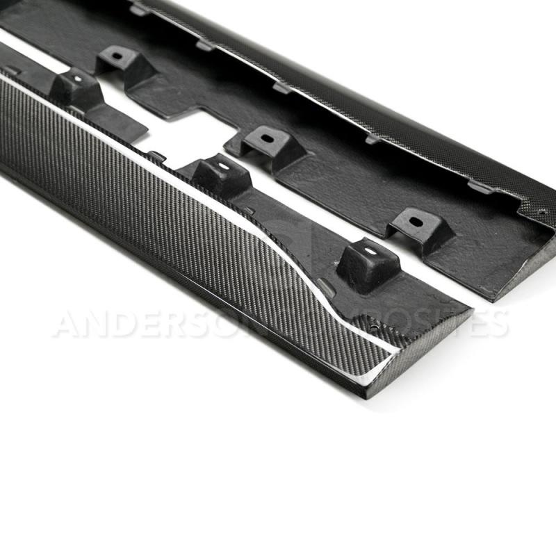 Tuningar Anderson Composites 15-16 Ford Mustang Type-AR Rocker Panel Splitter ...