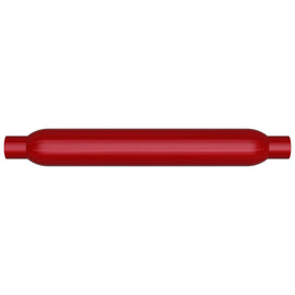 MagnaFlow Muffler Red Pack Series Glasspack 3.5in Rd 22in Body Length 2in/2in Inlet/Outlet