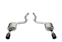 Load image into Gallery viewer, Corsa 24+ Frd MustangGT Touring Axle-Back Ex.Sys 3.0in Dual Rear Exit w/4.5in Blk PVD StraightCutTip