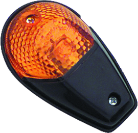 BikeMaster Universal Flush Mount Marker Light - Black/Amber