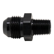 Load image into Gallery viewer, DeatschWerks 8AN Male Flare to 1/4in Male NPT Adapter - Anodized Matte Black