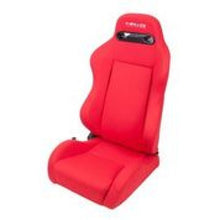 Load image into Gallery viewer, NRG Sport Seats (Pair) Type-R Cloth w/NRG Logo - Red w/Red Stitch
