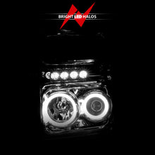 Load image into Gallery viewer, ANZO 2008-2010 Ford F-250 Projector Headlights w/ Halo Chrome (CCFL)