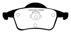 EBC 01-05 Volvo S60 2.3 Turbo T5 Redstuff Rear Brake Pads