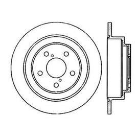 StopTech Power Slot 02-05 WRX Rear Right SportStop Slotted Rotor