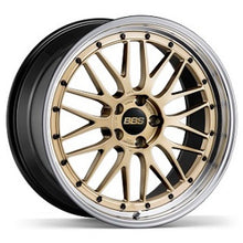 Load image into Gallery viewer, BBS LM 20x9 5x130 ET42 CB71.6 Gold Wheel w/ Diamond Cut Machined Lip