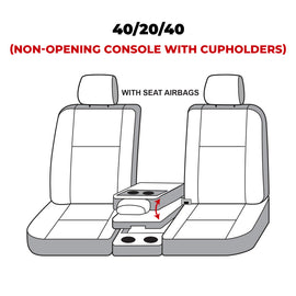 Covercraft 19-20 Ford F-150 Carhartt SeatSaver Custom Front Row Seat Covers - Gravel
