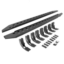 Load image into Gallery viewer, Go Rhino 19-22 GMC Sierra 1500 CC 4DR (New Bdy) RB20 Slim Running Boards Kit (w/Brackets) - Tex. Blk