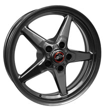 Load image into Gallery viewer, Race Star 92 Drag Star Bracket Racer 17x4.5 5x115 B.C./ 1.75 B.S. Metallic Gray Wheel