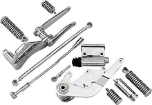 Load image into Gallery viewer, Bikers Choice 58-86 FL FX 86-99 Softail Chrome Custom Forward Controls 3/4 Inch Master Cylinder