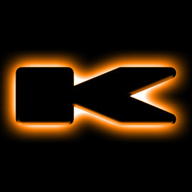 ORACLE Lighting Universal Illuminated LED Letter Badges - Matte Blk Surface Finish - K