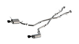 Borla 11-25 Dodge Durango 3.6L V6/5.7L V8 2+4WD S-Type Catback Exhaust - 4.5in Ceramic Black Tips