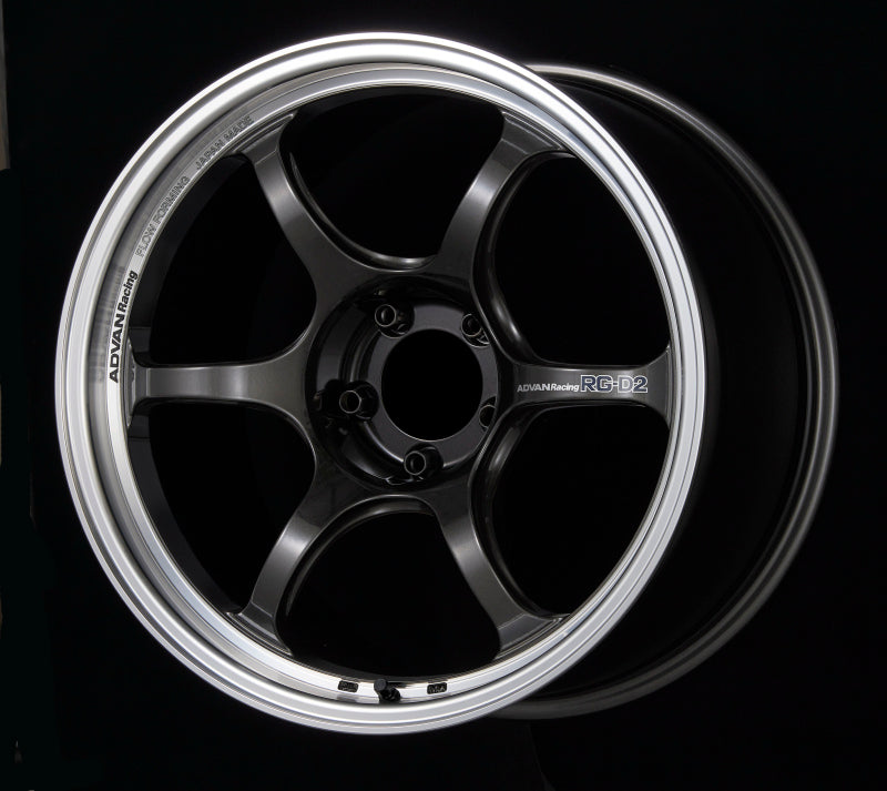 Advan RG-D2 18x9.5 +35 5x114.3 Machining and Black Gunmetallic Wheel