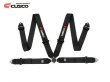 Load image into Gallery viewer, Cusco Universal 4 Point 3in Shoulder 3in Lap w/ Eyebolts (7/16-20UNF Thread) Racing Harness - Black