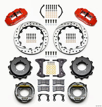 Load image into Gallery viewer, Wilwood Narrow Superlite 4R Rear Kit 12.88in Red Speedway Eng Floater w/ New Style End
