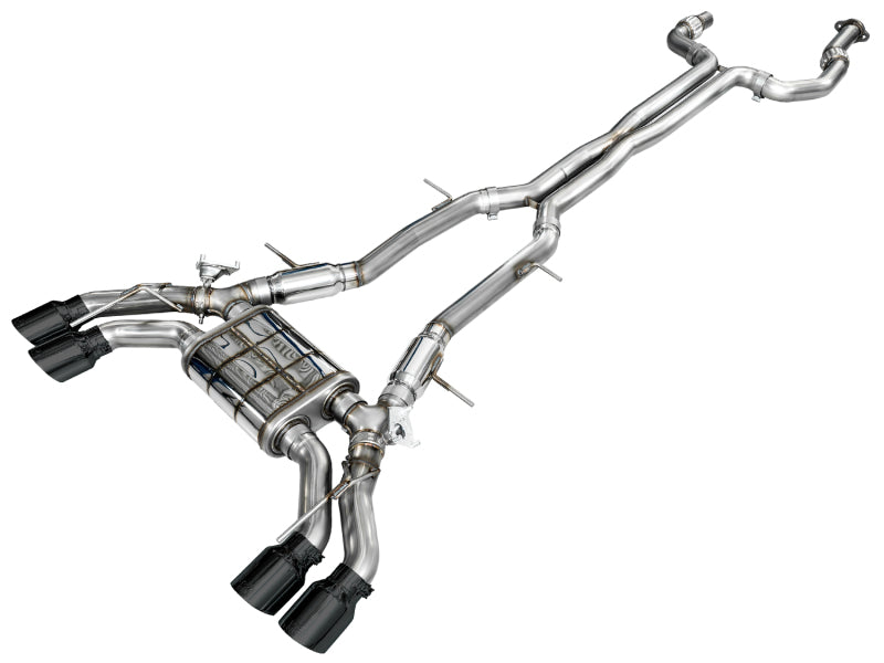 AWE Tuning 2021+ Cadillac CT4-V Blackwing SwitchPath Exhaust - Diamond Black Tips