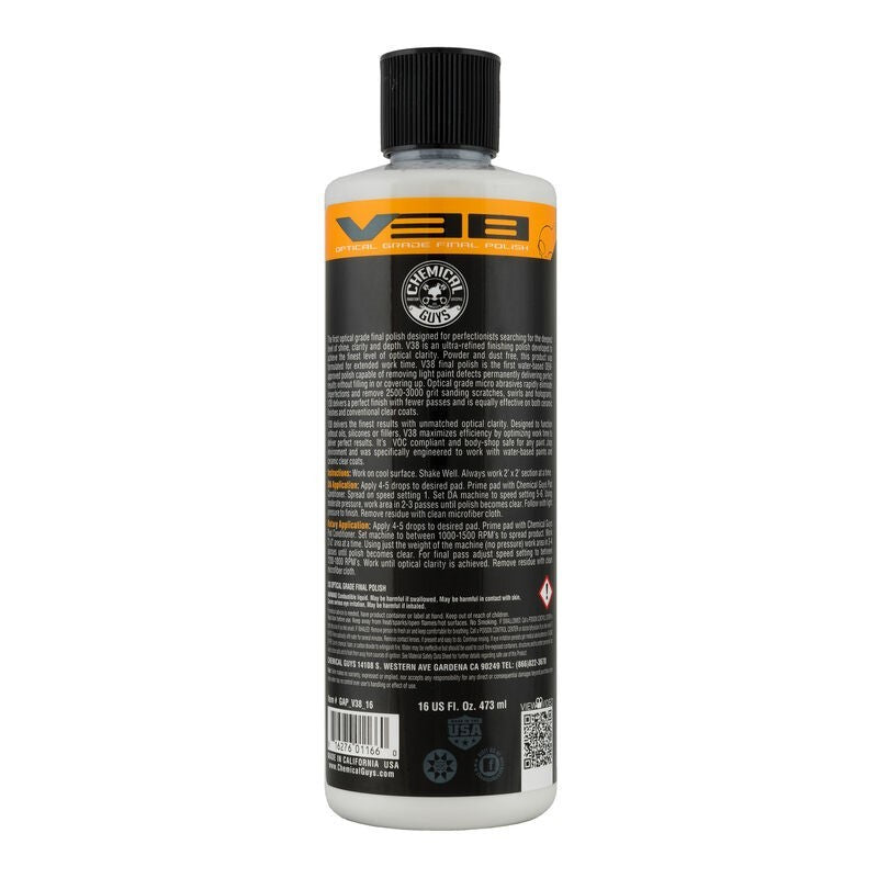 Chemical Guys V38 Optical Grade Final Polish - 16oz – Dynotech Tuning ...