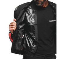Load image into Gallery viewer, Dainese Energyca Air Tex Jacket Black/Fluorescent-Red Size - 52