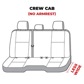 Covercraft 11-24 Dodge Ram Polycotton SeatSaver Custom Second Row Seat Covers - Grey