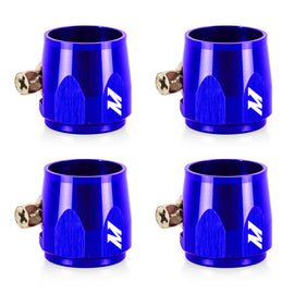 Mishimoto Aluminum -12AN Hex Finishers - Blue