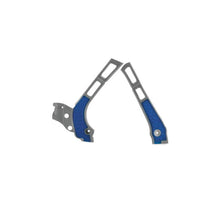 Load image into Gallery viewer, Acerbis 21-24 Fantic XE/XX/ 05-24 Yamaha YZ125/250/YZ125X/YZ250X Frame Guard X Grip - Silver/ Blue