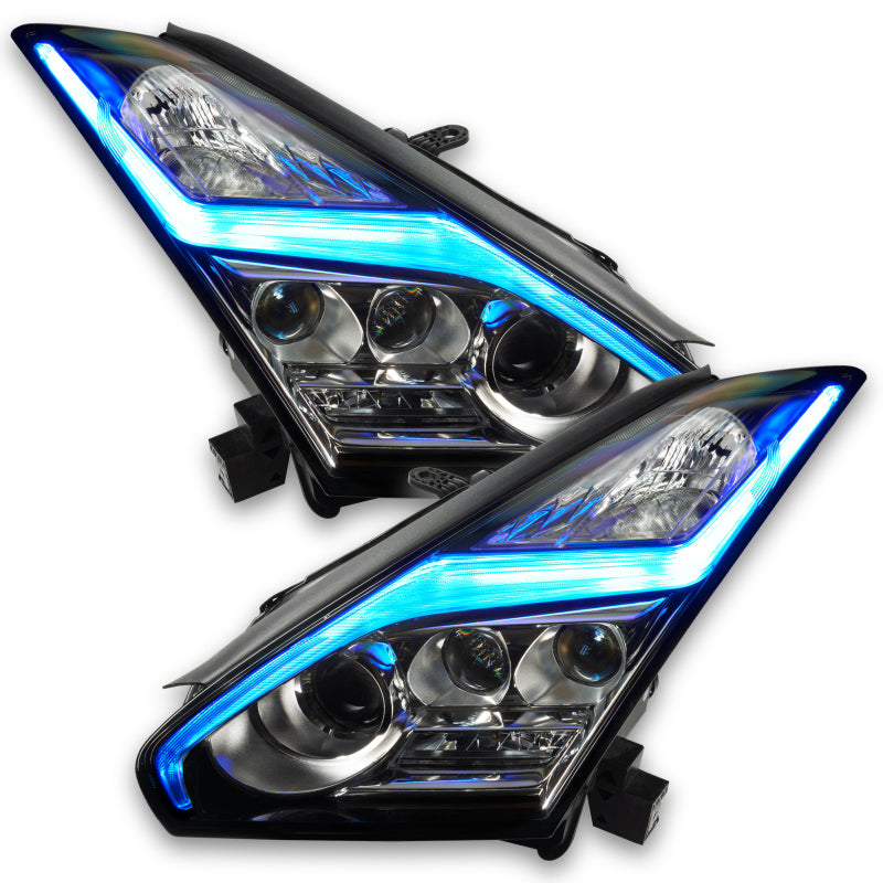 Oracle 15-21 Nissan GT-R RGB+W (Lightning Bolt) Headlight DRL Kit- w/o Controller