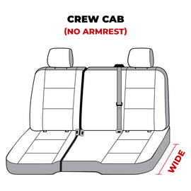 Covercraft 14 Chevrolet Silverado Polycotton SeatSaver Custom Second Row Seat Covers - Charcoal