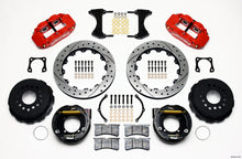 Load image into Gallery viewer, Wilwood Narrow Superlite 4R Rear P-Brk Kit 12.88in Drilled Red Chevy 12 Bolt-Spec 3.15in Bearing