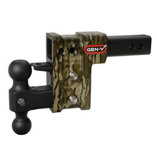 Load image into Gallery viewer, Gen-Y Mega Duty 2in Shank 5in Drop 1.5K TW 10K Hitch w/GH-031 Dual-Ball/GH-032 Pintle - Mossy Oak