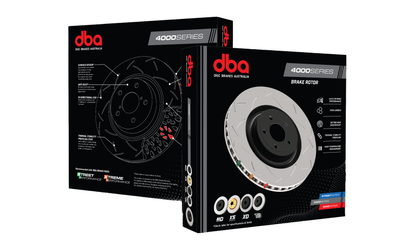 DBA 09+ Nissan 370Z Sport / Infiniti G37 Sport Rear Slotted 4000 Series Rotor