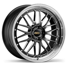 Load image into Gallery viewer, BBS LM 20x12 5x130 ET50 CB71.6 Diamond Black Wheel w/ Diamond Cut Machined Lip