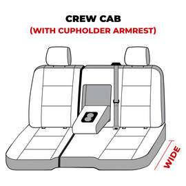 Covercraft 14 Chevrolet Silverado Polycotton SeatSaver Custom Second Row Seat Covers - Charcoal