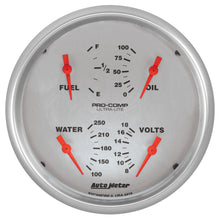 Load image into Gallery viewer, Autometer Ultra-Lite Quad Gauge 5in. 0 Ohm (E) - 90 Ohm (F) Electric