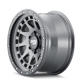 Dirty Life 9311 Enigma Pro 17x9/5x127 BP/-12mm Offset/71.5mm Hub Satin Graphite Wheel - Beadlock