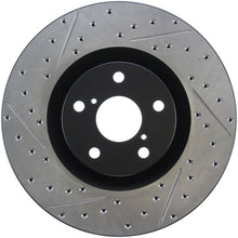 Load image into Gallery viewer, StopTech 14 Lexus IS Slotted &amp; Drilled Front Right Rotor