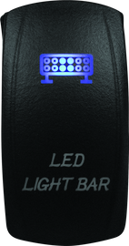 DragonFire Racing Lighted Switch Led Light Bar On/Off Blue