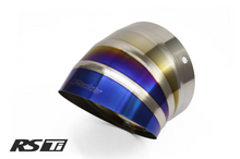 Load image into Gallery viewer, GReddy Burnt Titanium Turndown Tip 115mm Diameter 120mm Length (for Revolution RS / RS-TI / RS-Race)