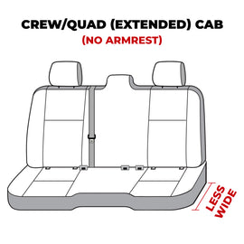 Covercraft 19-24 Dodge Ram Polycotton SeatSaver Custom Second Row Seat Covers - Charcoal