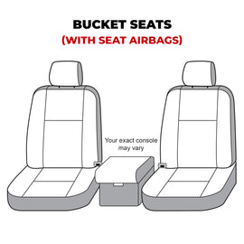 Covercraft 19-24 Dodge Ram Polycotton SeatSaver Custom Front Row Seat Covers - Charcoal