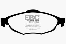 EBC 01-06 Chrysler Sebring Sedan 2.4 Greenstuff Front Brake Pads