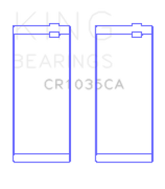 King Engine Bearings Cummins B-Ser. L4 (Size +0.25mm) Connecting Rod Bearing Set